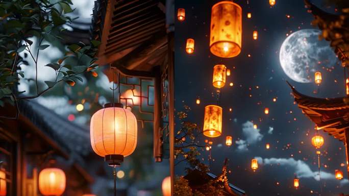 【20组合集】中秋月圆 唯美场景 月饼
