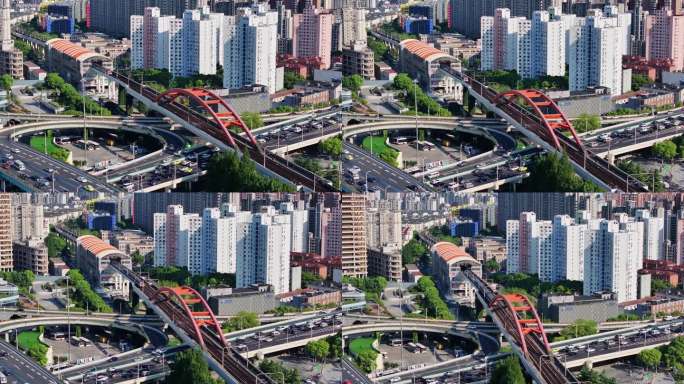 徐汇漕溪北路立交-地铁驶过
