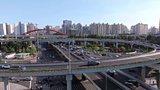 徐汇漕溪北路立交-上海交通车流