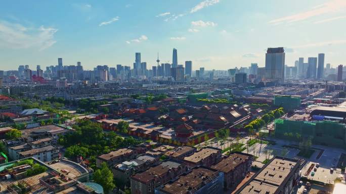 中国辽宁省沈阳市沈阳故宫航拍