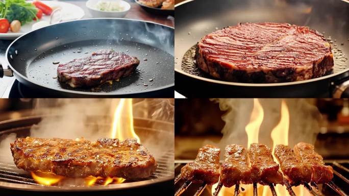 西餐牛排牛肉高端食材烹饪牛排