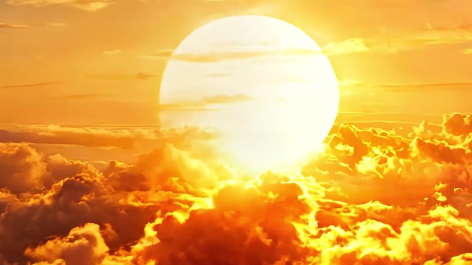 日出红太阳云海云雾太阳升起旭日东升合集