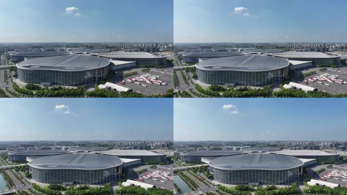 上海国家会展中心航拍