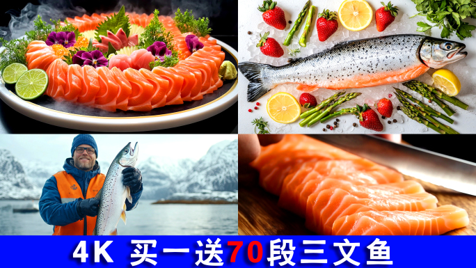 三文鱼 日式料理 刺身 海鲜摆盘