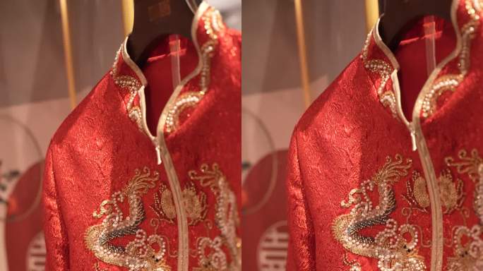 中式红色新娘秀禾服 中国传统中式礼服