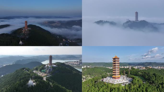 射洪登云楼航拍合集