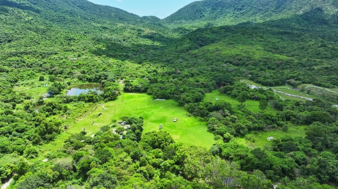 深圳七娘山牧场航拍