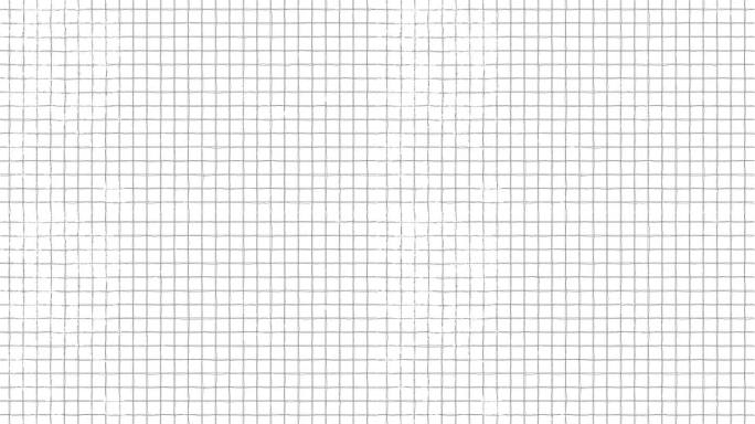 抽象的白纸和垂直水平移动的黑线形状在旧的空白方形笔记本学校