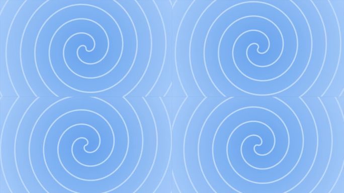 宝蓝色旋转圆圈简单的设计创造催眠效果几何循环可背景