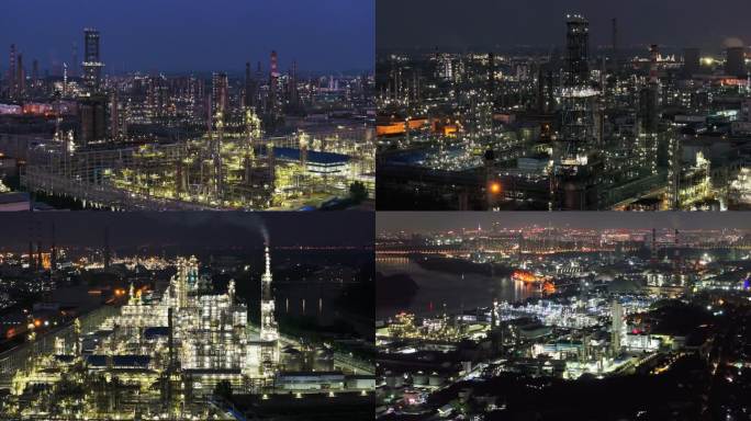 【8分半钟】化工厂夜景航拍