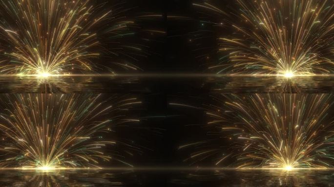 唯美粒子线条绽放背景