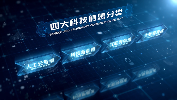 科技文字分类展示