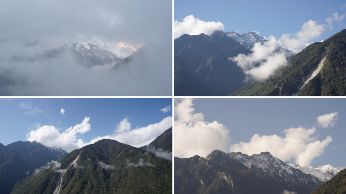 墨脱雪山延时合集