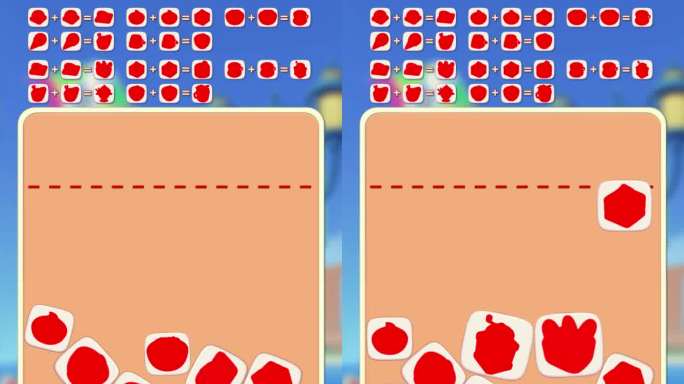 牛顿下落合成休闲消除小游戏