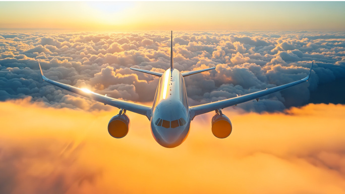 飞机起飞 国之重器 科技强国