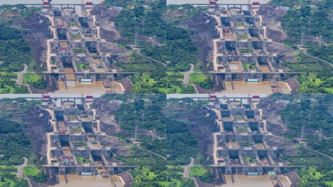 三峡大坝五级船闸