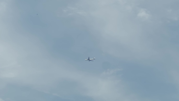 飞机飞过天空