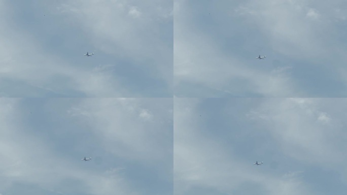 飞机飞过天空