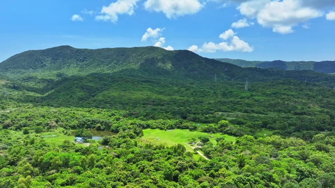 深圳七娘山牧场航拍