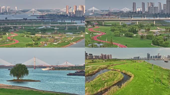 蚌埠靓淮河航拍风景