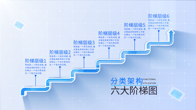 【3-7类】台阶阶梯箭头层级AE模板