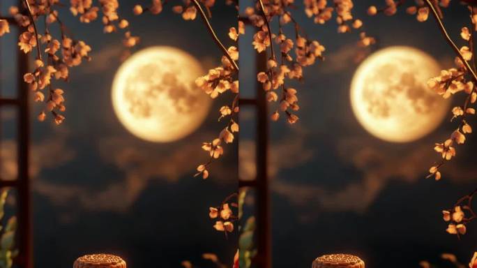 中国风中秋节 手机竖屏企业朋友圈