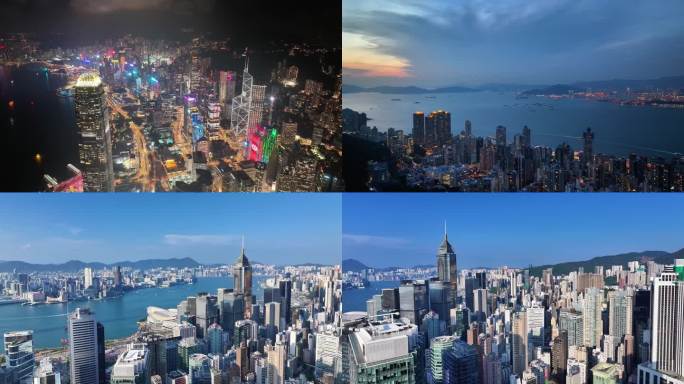 15分钟4k合集大湾区香港地标CBD港岛