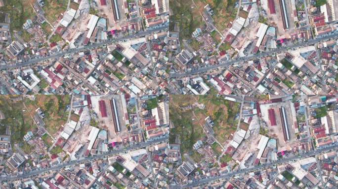 中国浙江宁波宁海西店小镇街道建筑风景航拍