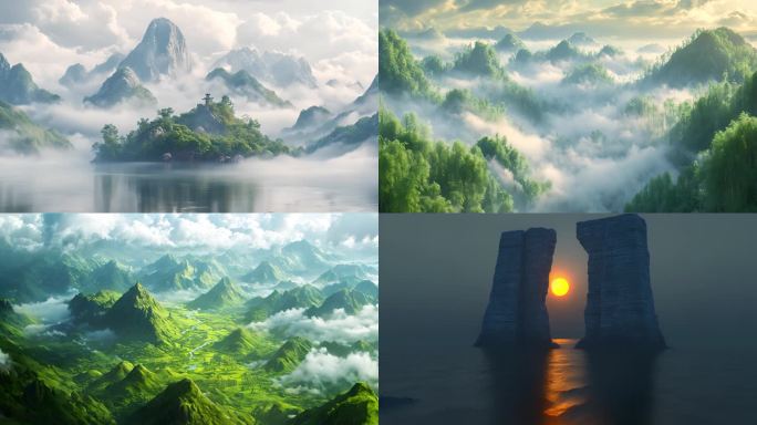 仙境 梦幻仙境  古风仙境 古风场景