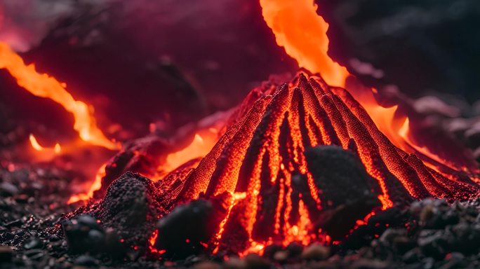 火山 火焰山 岩浆