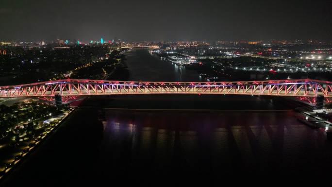 三官堂大桥夜景航拍