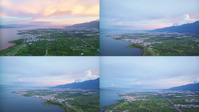 4K大理苍山洱海风光航拍