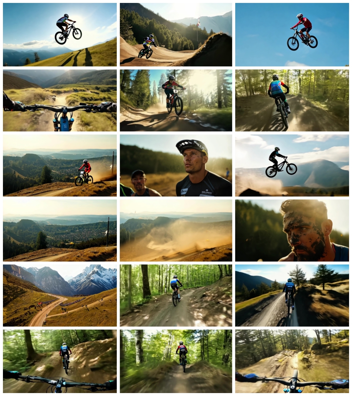 山地自行车越野极限运动