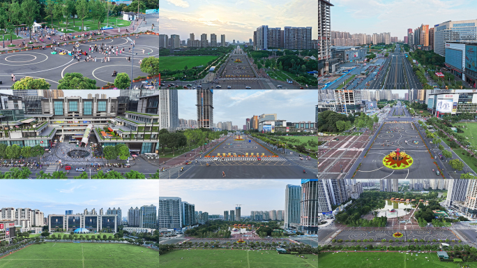 成都温江城市航拍4k合集