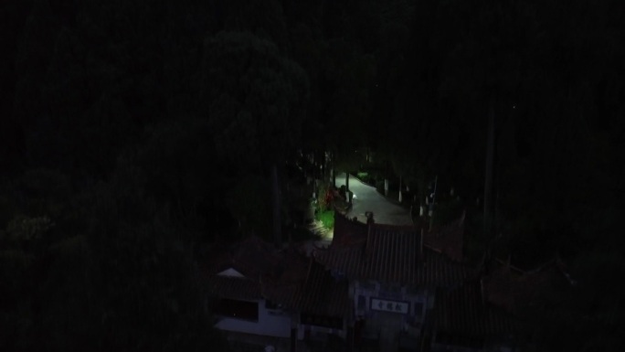 夜拍松鹤寺