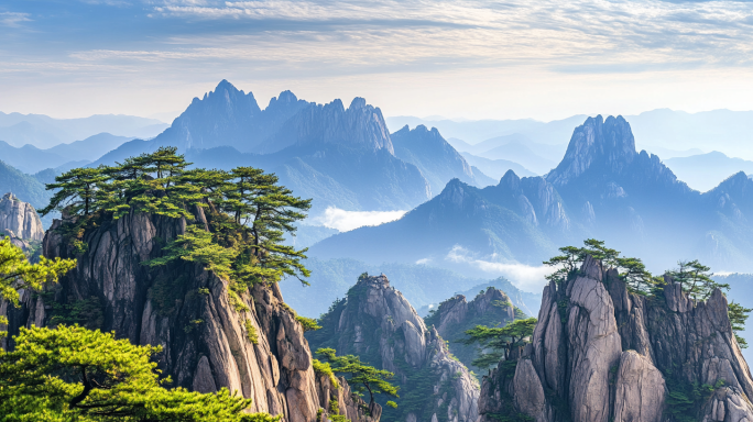 黄山风光 黄山云海 迎客松