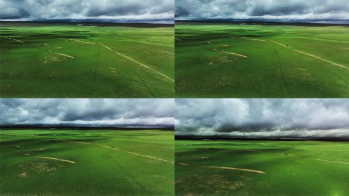 草原 自然 风景 云 航拍 光影 内蒙古