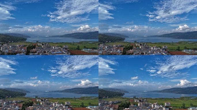 自然风光，天空湖泊