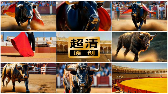 牛斗牛西班牙斗牛士