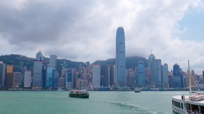 香港维多利亚港延时摄影