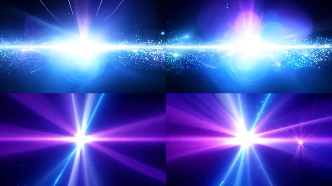 科技光线闪过光斑