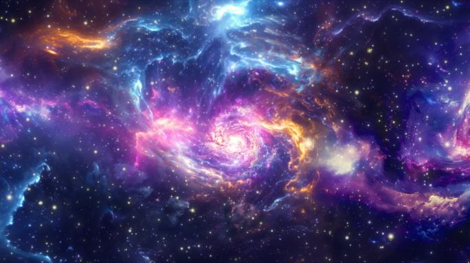 4K唯美星空宇宙星辰粒子背景