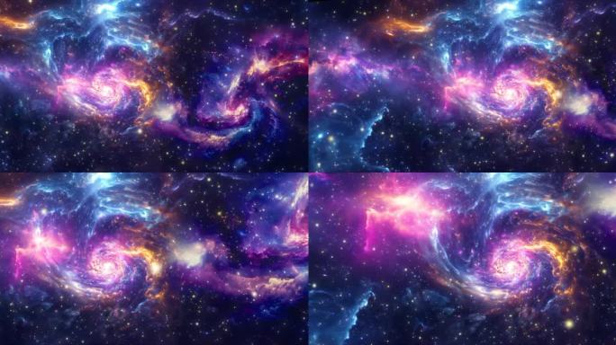 4K唯美星空宇宙星辰粒子背景