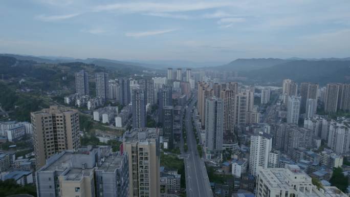 石柱城市航拍
