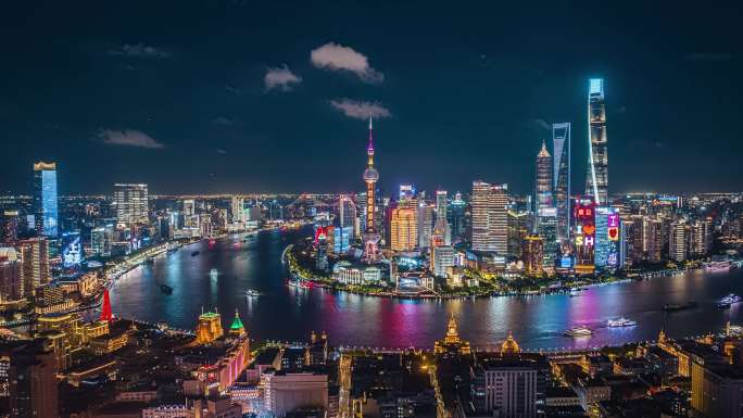 2024陆家嘴夜景延时