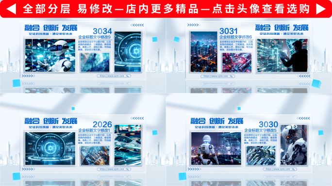 科技图文图片照片包装展示模版