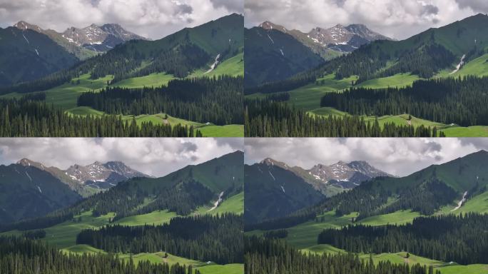 原创 新疆伊犁库尔德宁草原自然风光航拍