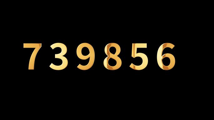 数字变化模板