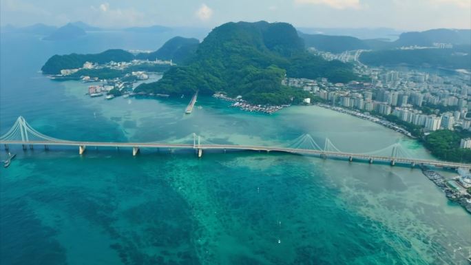 台湾马公 澎湖岛鸟瞰视角