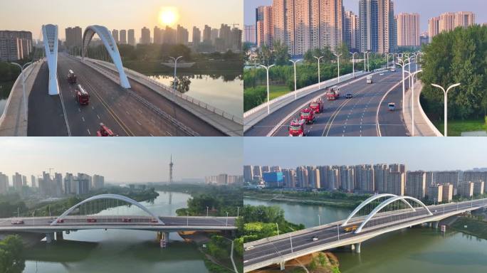 消防车出动 演练